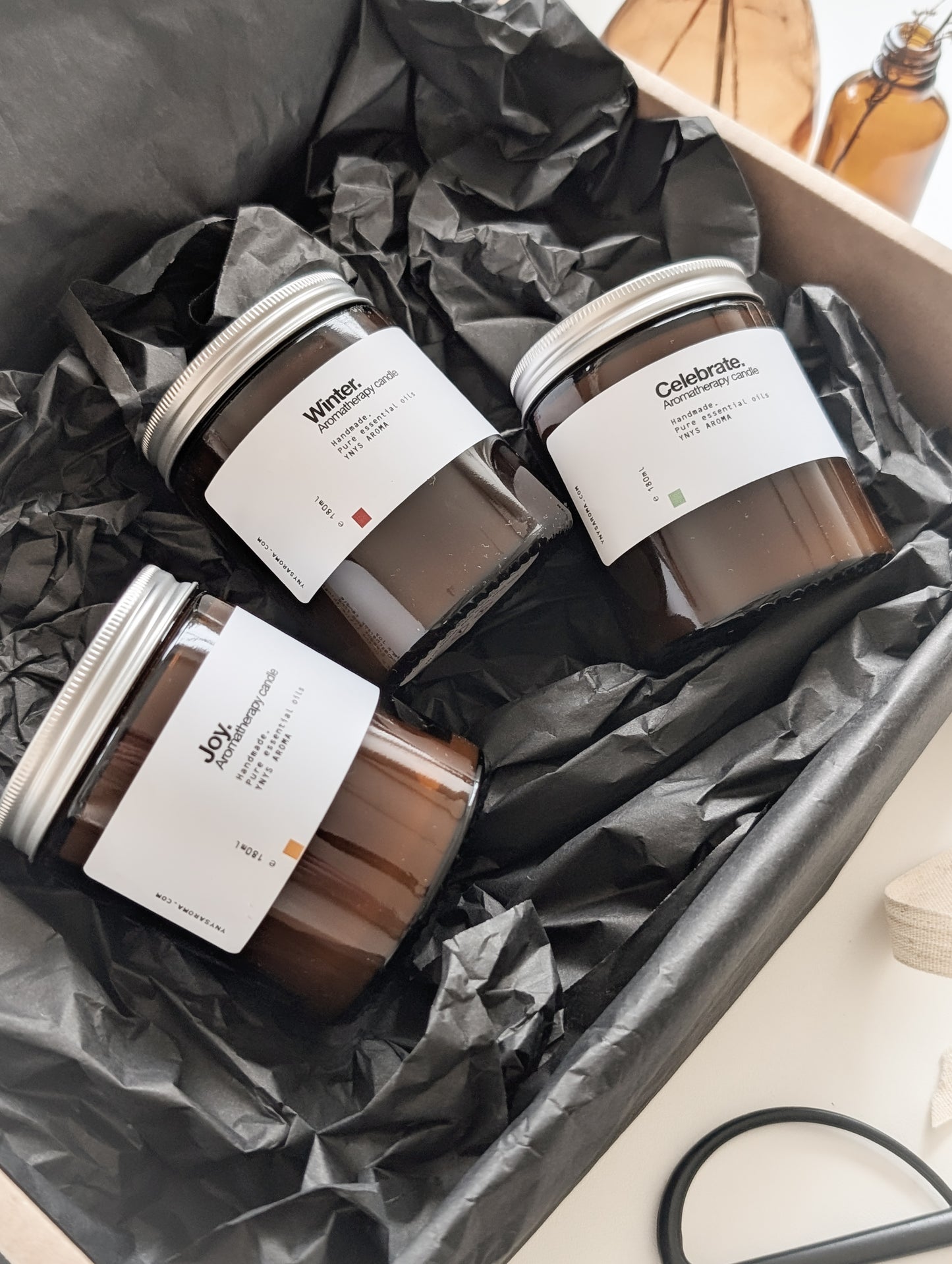 Winter Candle Collection - Gift Wrapped