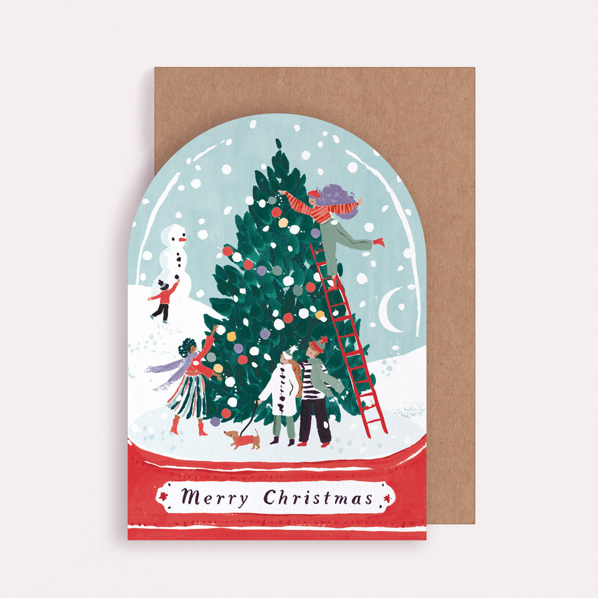 Snowglobe Christmas Card