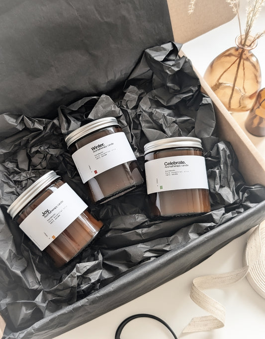Winter Candle Collection - Gift Wrapped