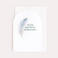 With Sympathy Card
