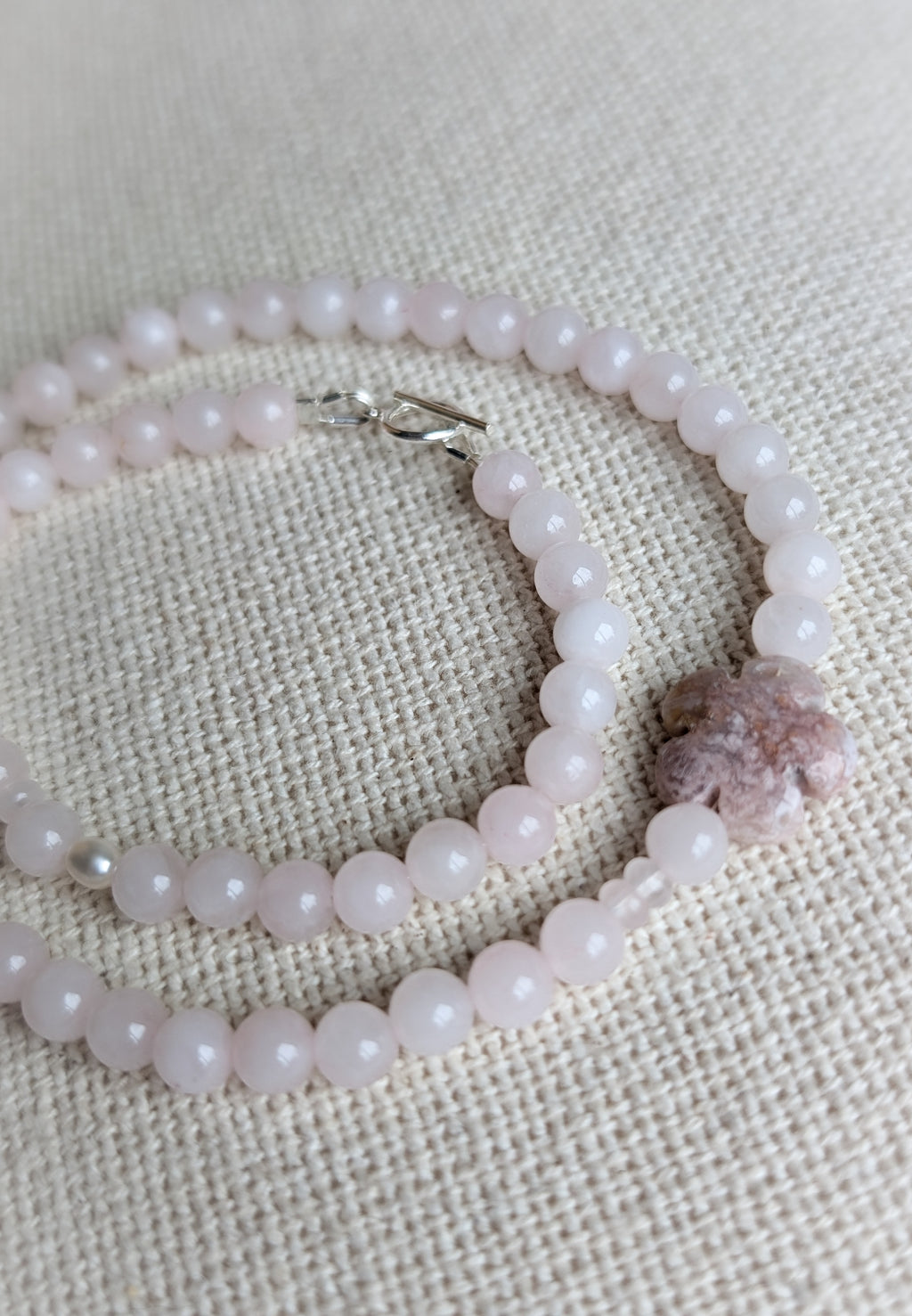 Rose Quartz Gemstone Necklace