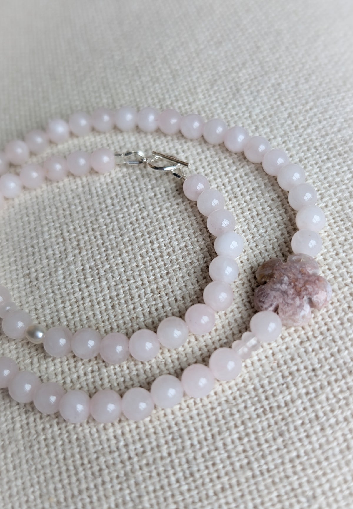 Rose Quartz Gemstone Necklace