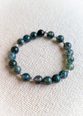Moss Agate Gemstone Bracelet