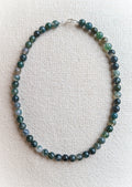 Moss Agate Beaded Necklace