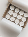 Unscented tea lights