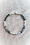 Moss & Pearl Gemstone Bracelet