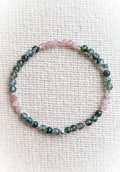 Moss & Rose Gemstone Bracelet
