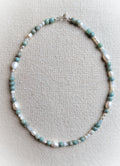 Amazonite Pearl Gemstone Necklace